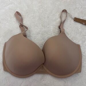 SKIMS Fits Everybody Push Up Demi Bra Mica Tan BR-UWR-2295 Size 34DD NWT
